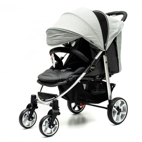 Cochecito Bebédue Akro City Light Grey