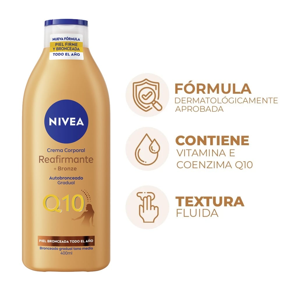 Autobronceante Nivea Q10 Corporal 400 ml