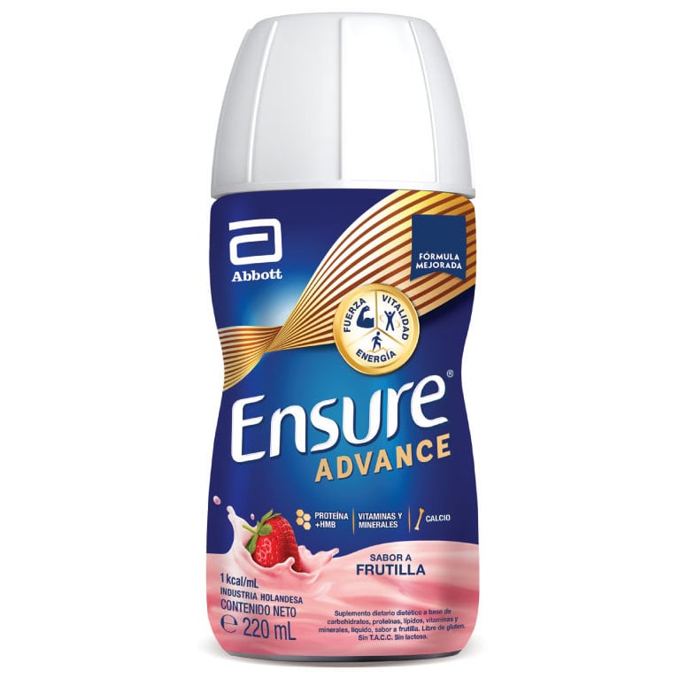 Complemento Ensure Advance Frutilla 220 ml