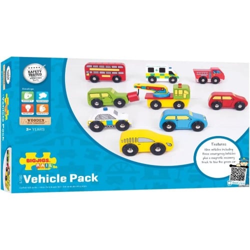 Pack de 9 Vehículos Bigjigs