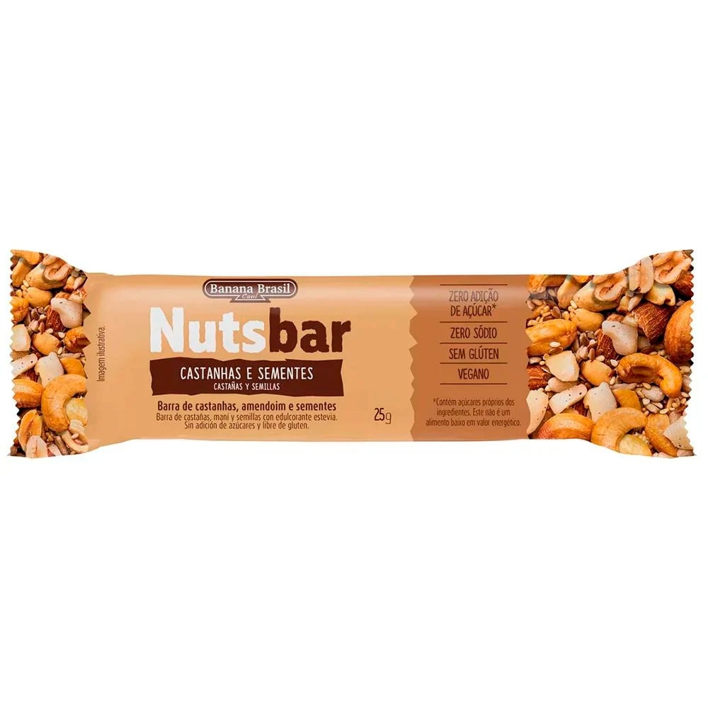 Barra Nuts Castañas y Semillas 25 g