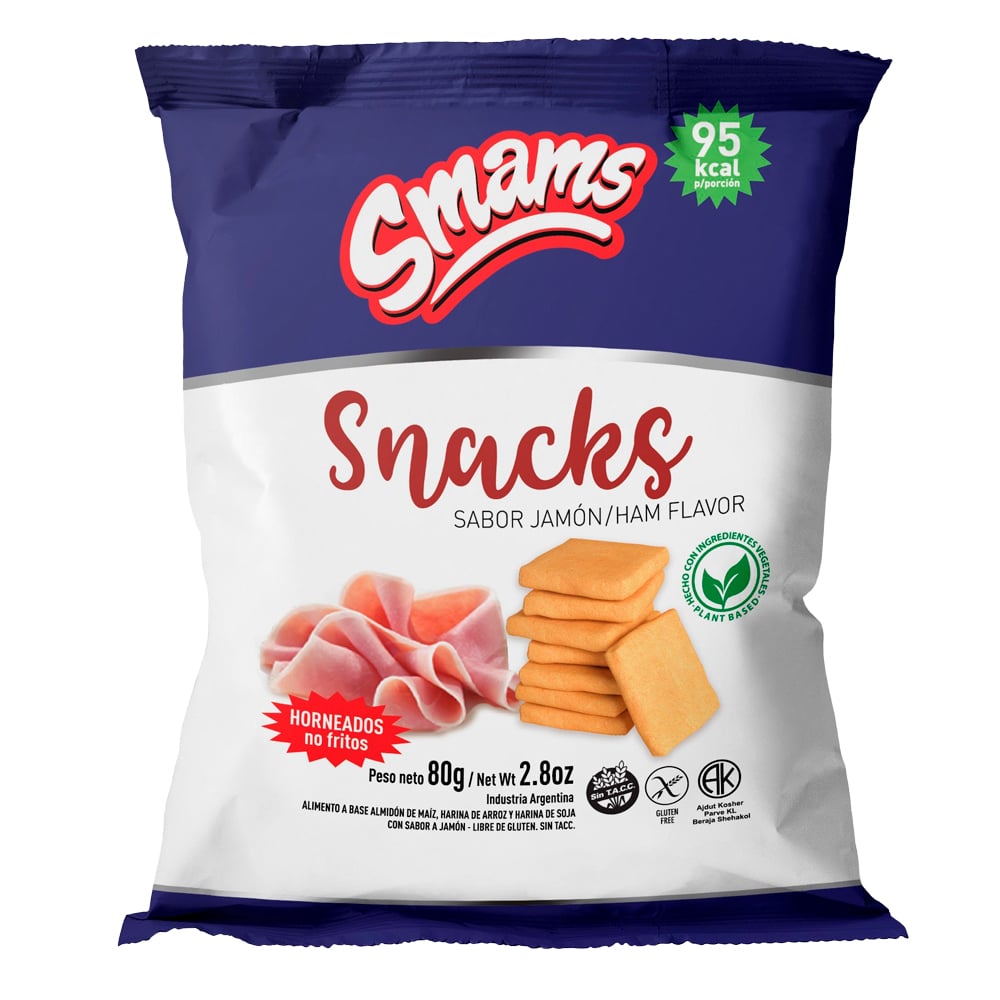 Snack Smams Sabor Jamón 80 g