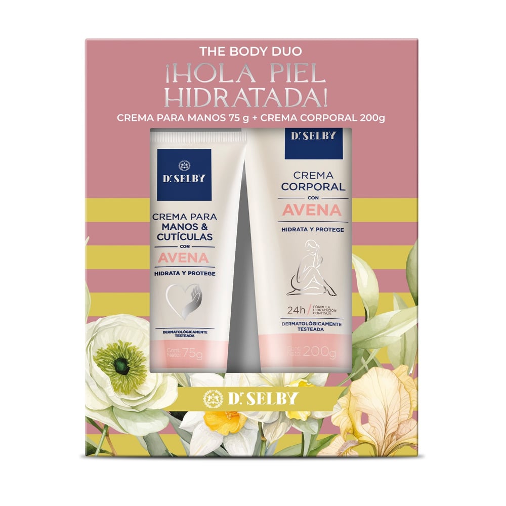 Pack Dr. Selby Crema Corporal Avena 200 g + Crema de Manos 75 g