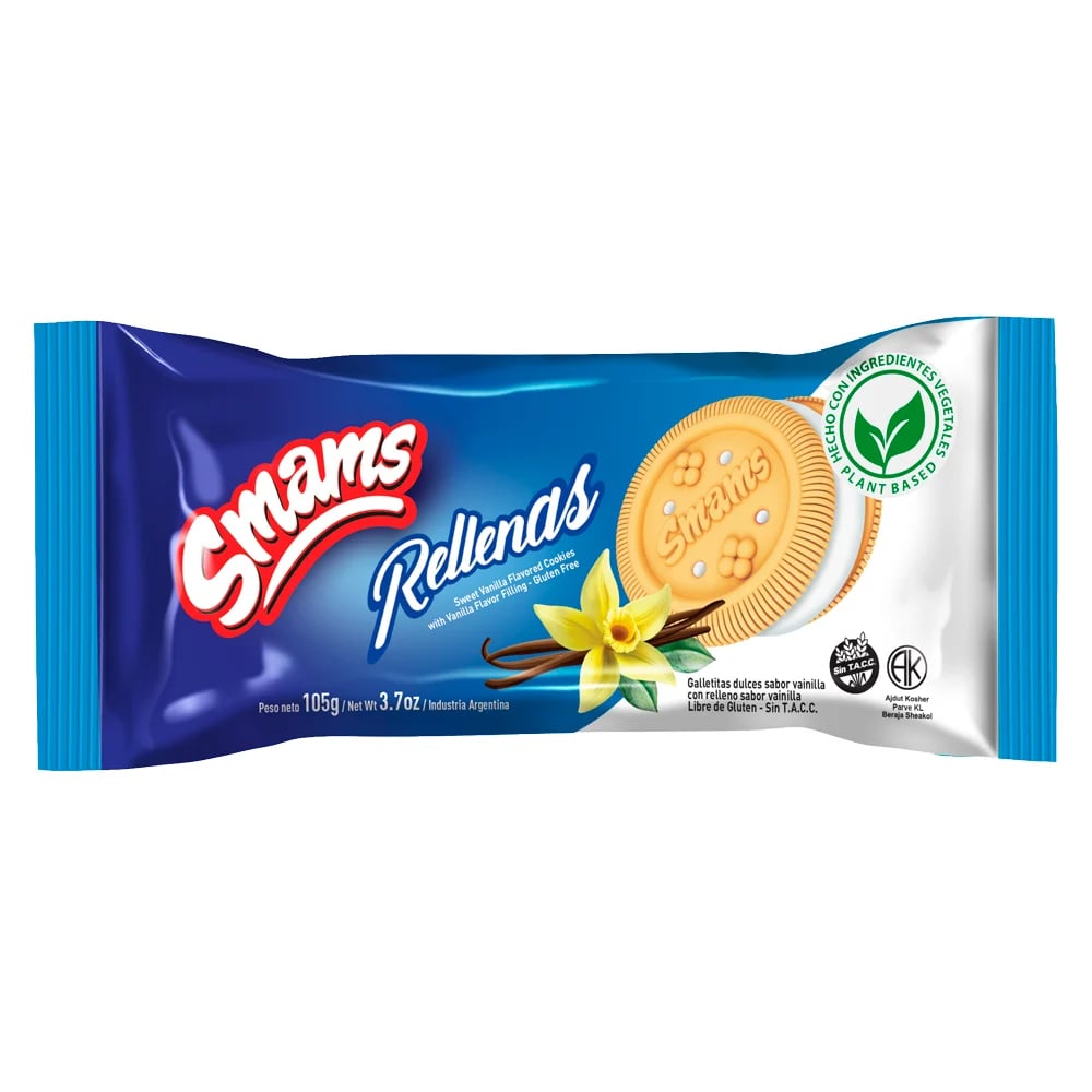 Galletas Smam Rellenas Vainilla 105 g
