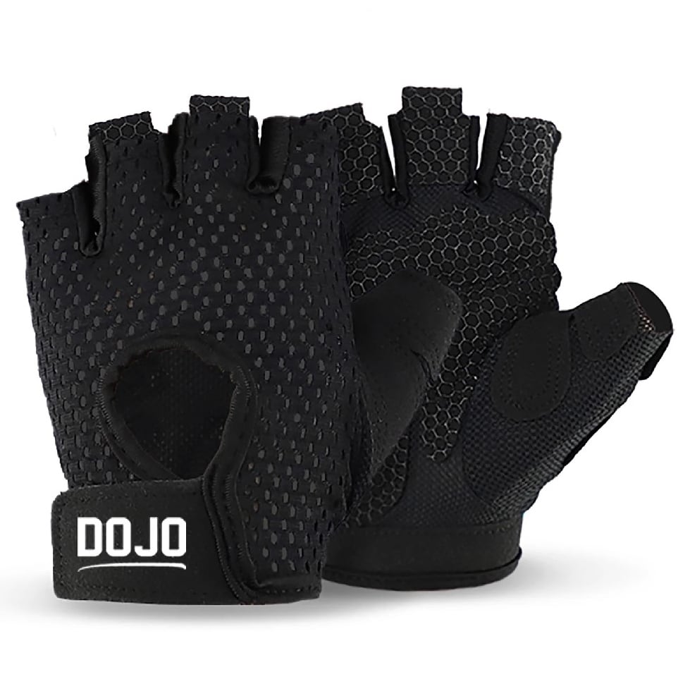 Guantes de Musculación Dojo Negro Talle L
