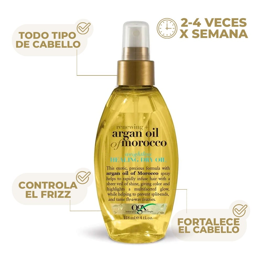 Aceite Capilar Reparador OGX Argán de Marruecos 118 ml