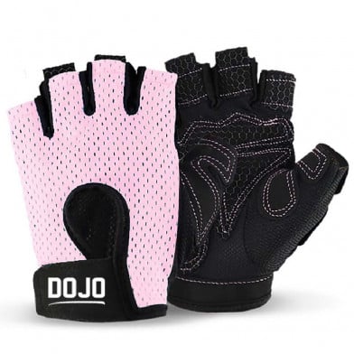 Guantes de Musculación Dojo Rosado Talle S