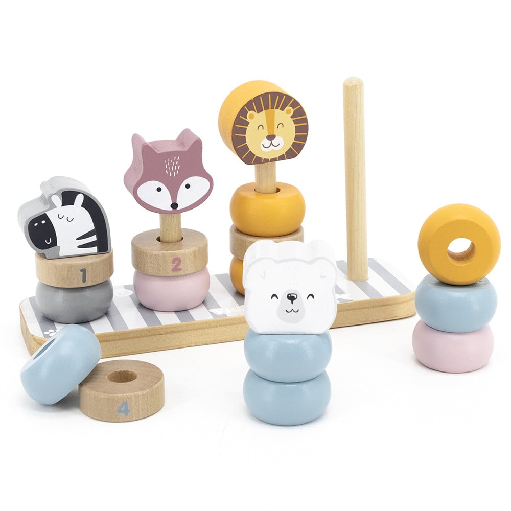 Juego de Encastre Polar B con Animales Madera