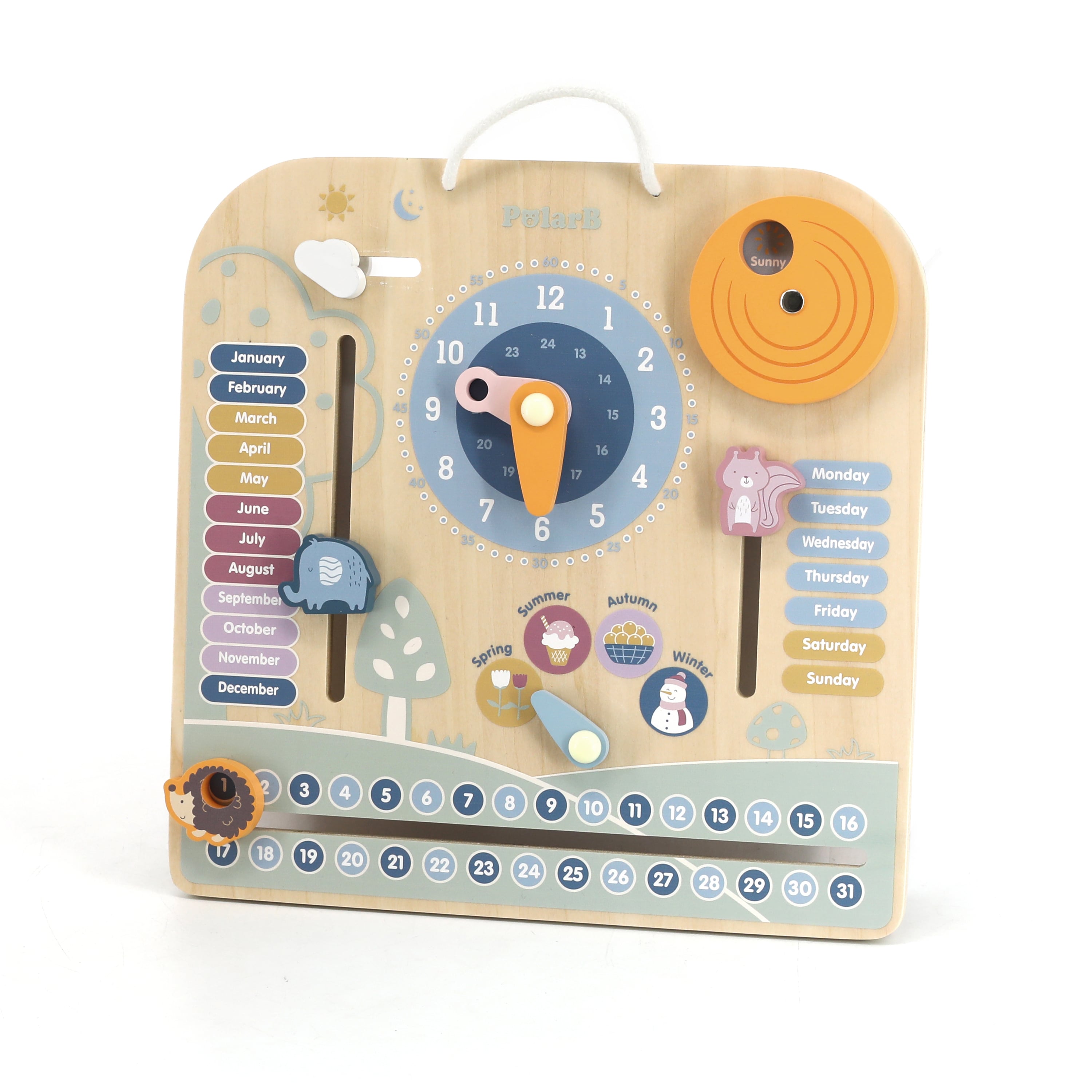 Multijuego Didáctico Polar B Calendario/Horario