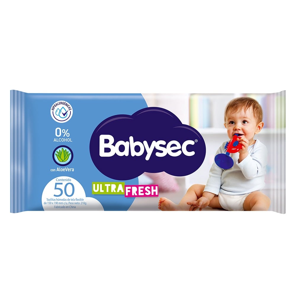 Toallitas Húmedas Babysec Ultra Fresh 50 Unidades