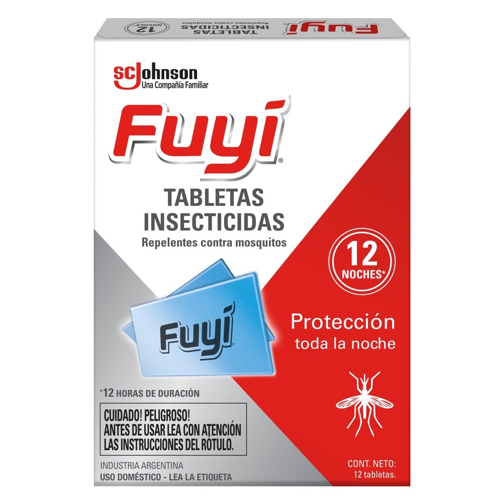 Tabletas para Mosquitos Fuyi Repuesto 12 Unidades