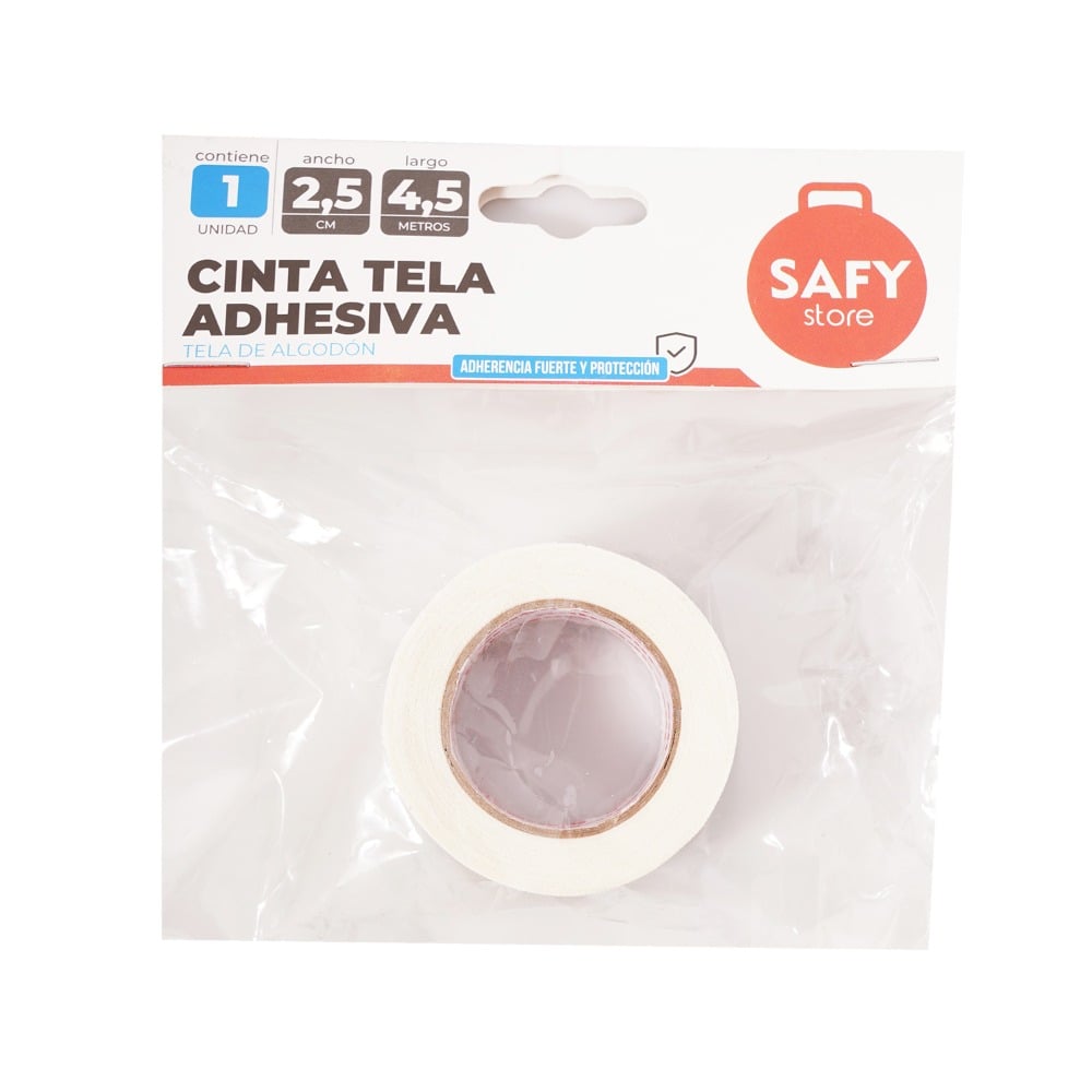 Cinta Tela Adhesiva Safy 2.5 x 4.5 cm