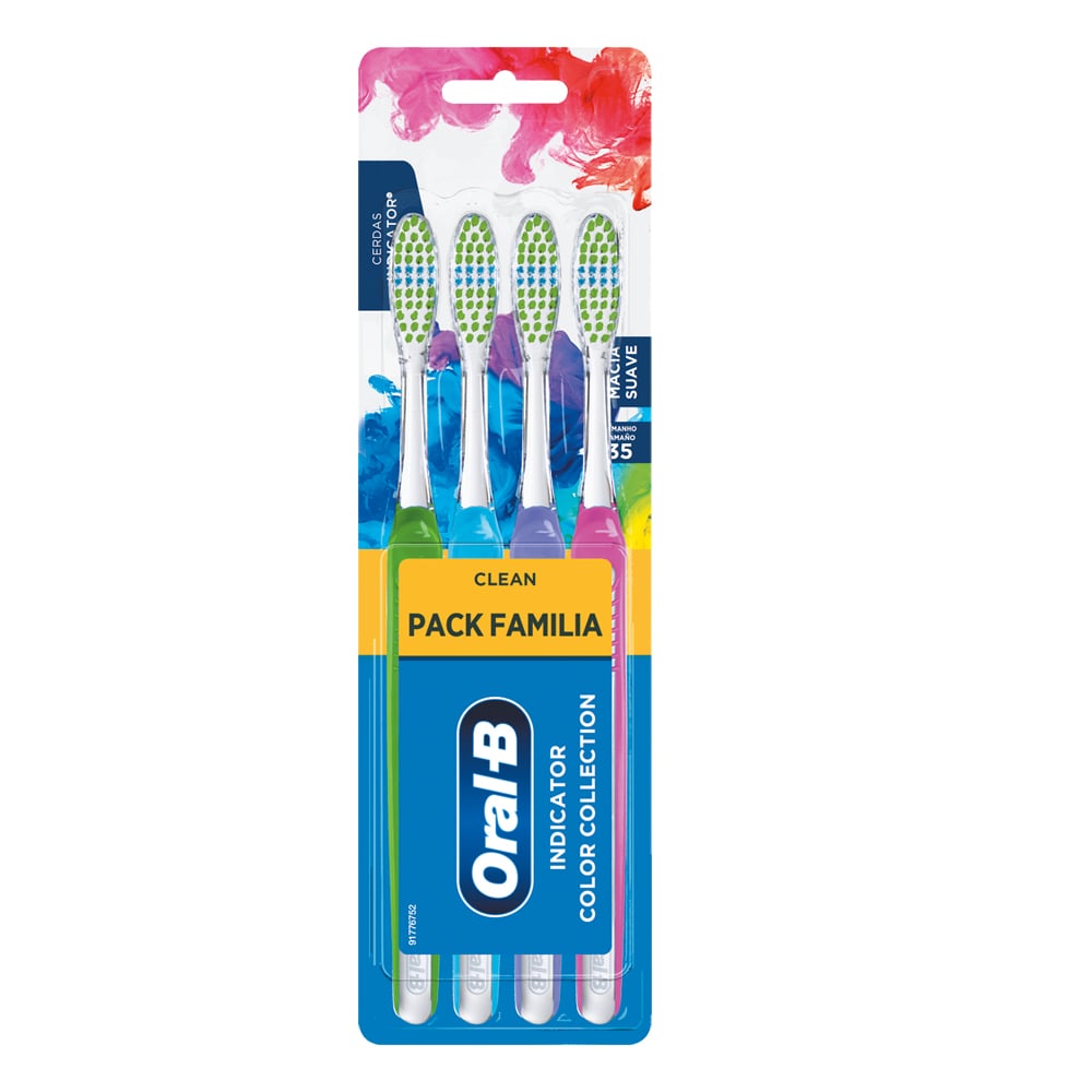 Cepillo de Dientes Oral B Indicator Colors 4 Unidades