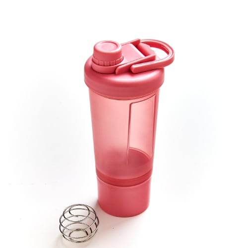 Botella Mezcladora Farma Fitness Rosa 500 ml