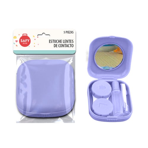 Estuche Safy para Lentes de Contacto Lila 5 Piezas