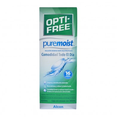 Opti-Free Pure Moist Solución para Lentes de Contacto 300 ml