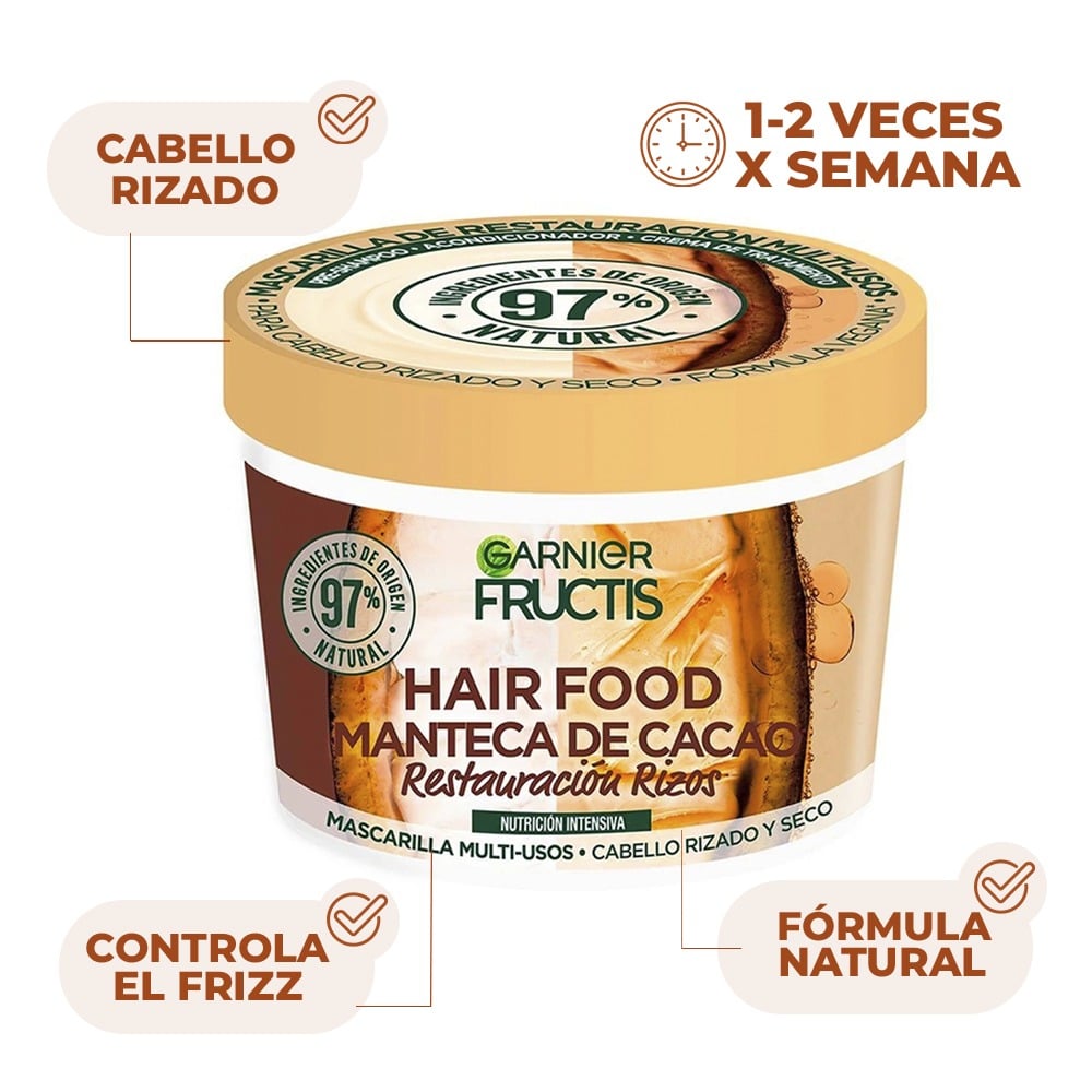 Mascarilla Capilar Fructis Hair Food Manteca De Cacao 350 ml