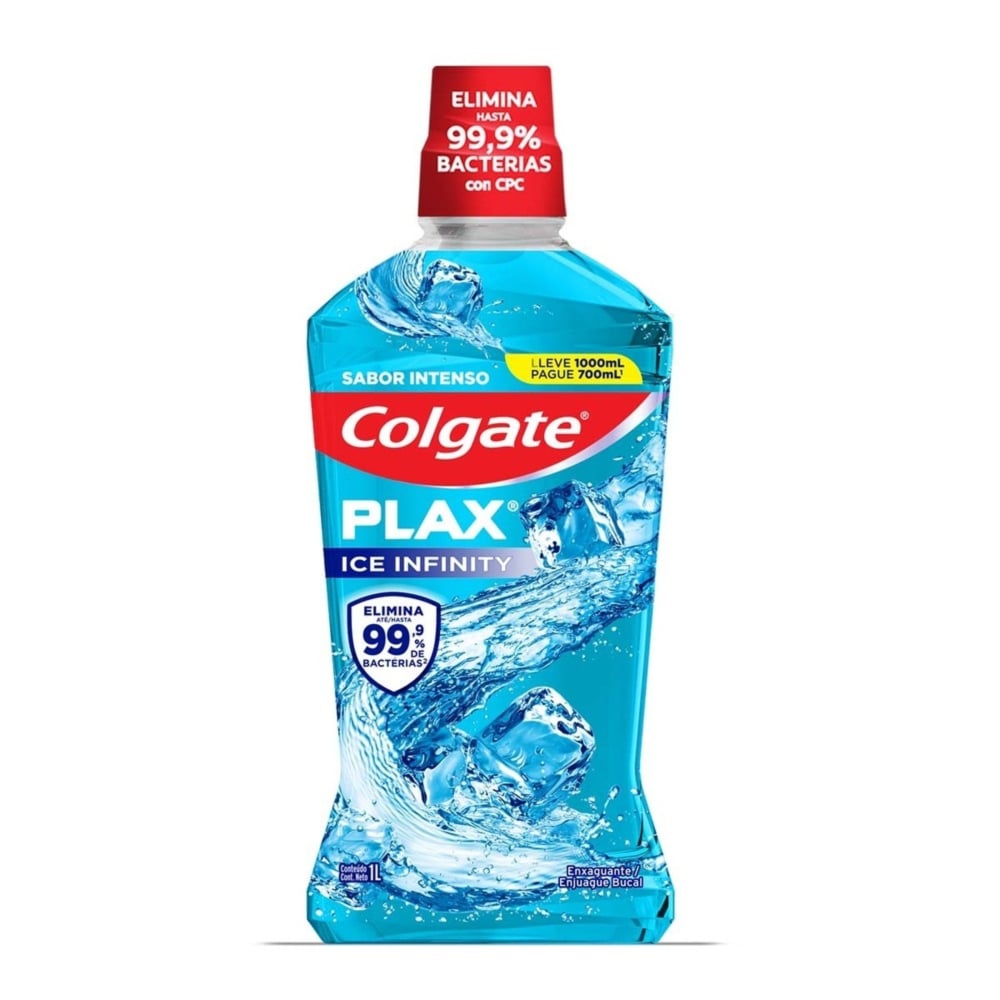 Enjuague Bucal Colgate Plax Ice Infinity 1 l