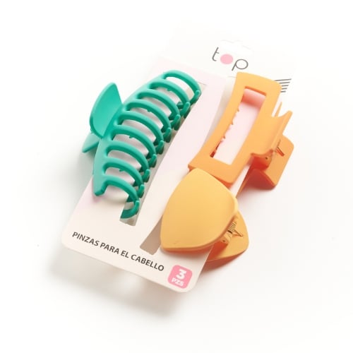 Pinzas para el Pelo Top 3 Unidades Varios Colores y Formas