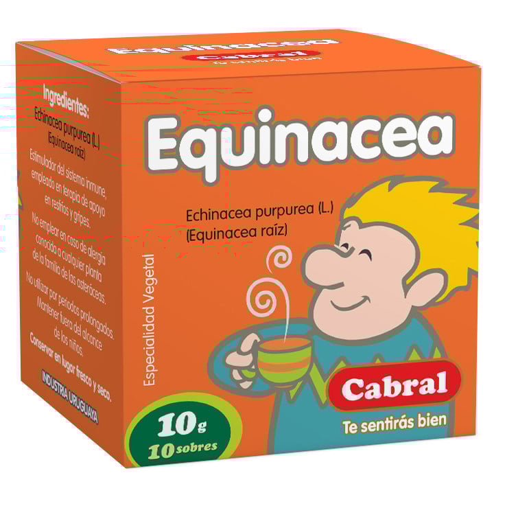 Té Equinacea Cabral 10 Saquitos 