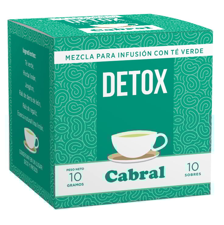 Té Detox Cabral 10 Saquitos