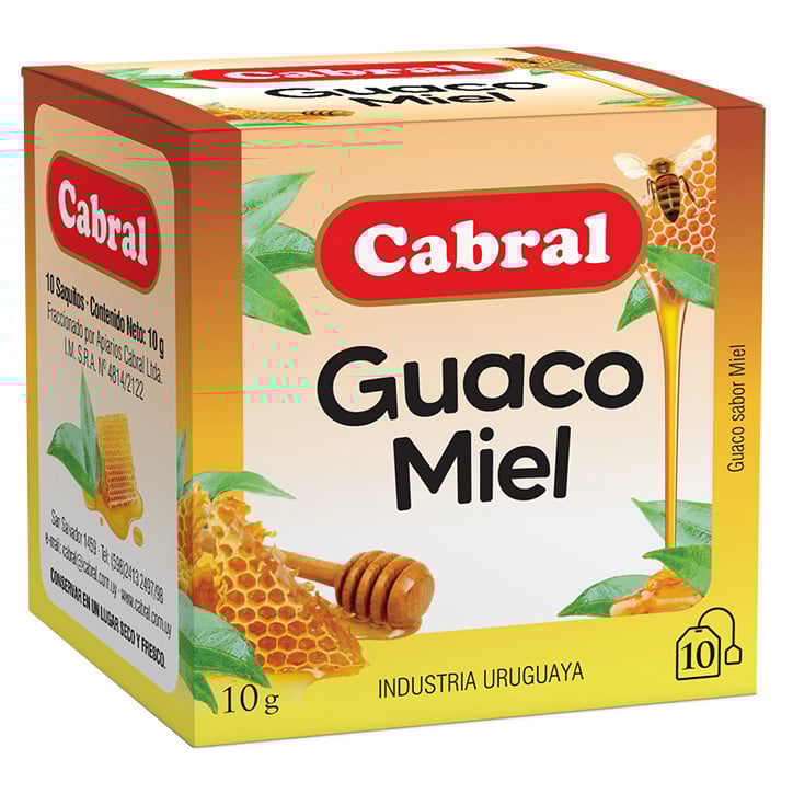 Té Guaco con Miel Cabral 10 Saquitos