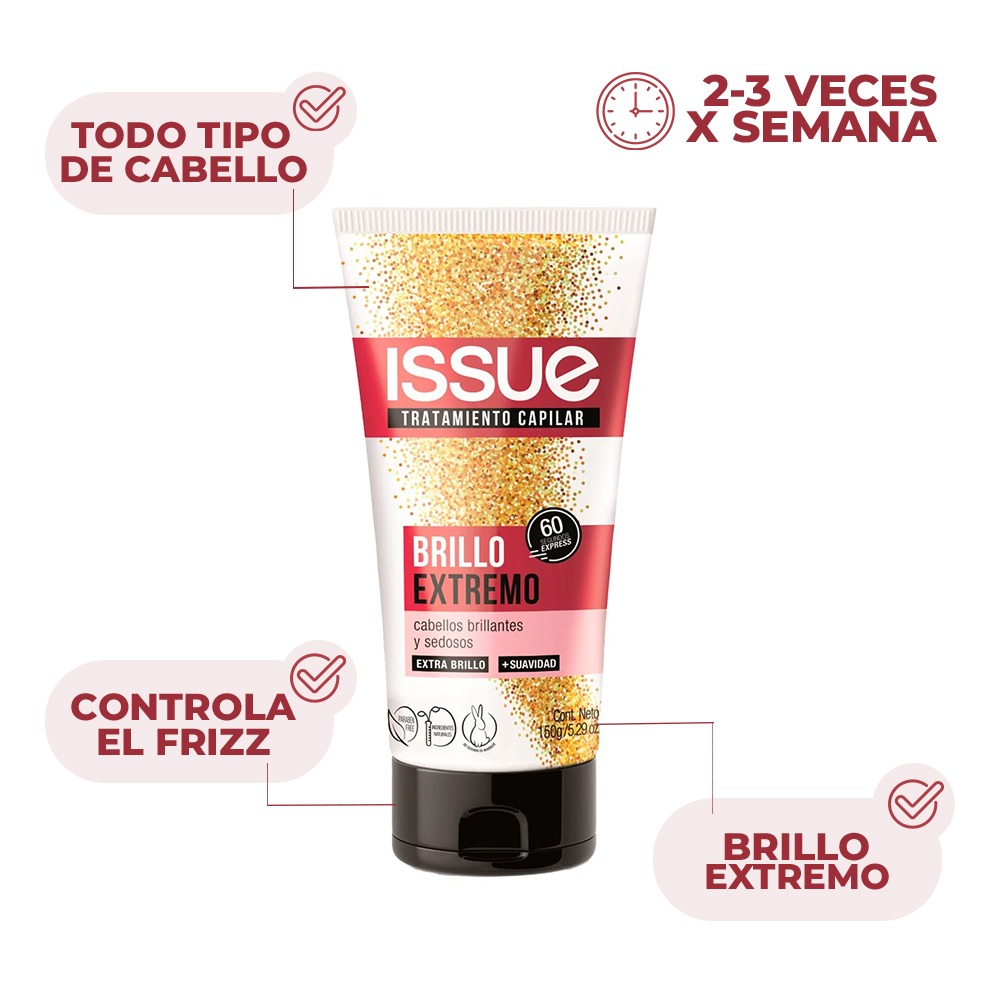 Tratamiento Capilar Issue Brillo Extremo 150 g