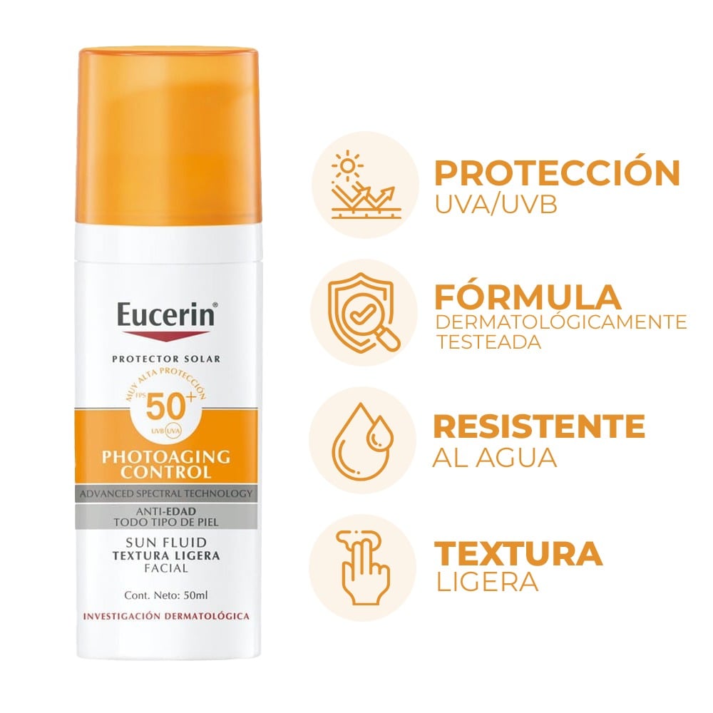 PROTECTOR SOLAR EUCERIN SUN ANTIEDAD FPS 50 X 50ML