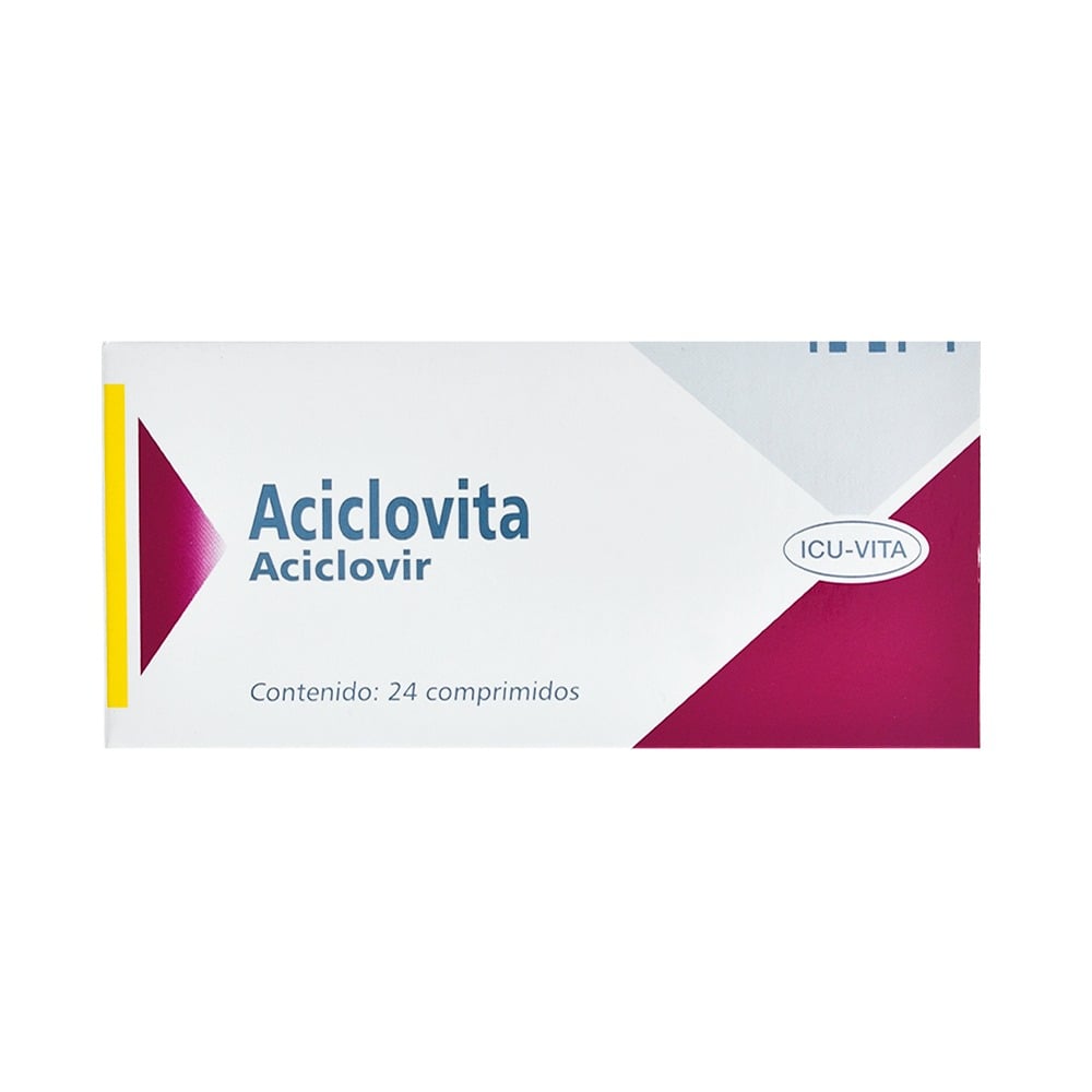 Aciclovita 200 mg 24 Comprimidos