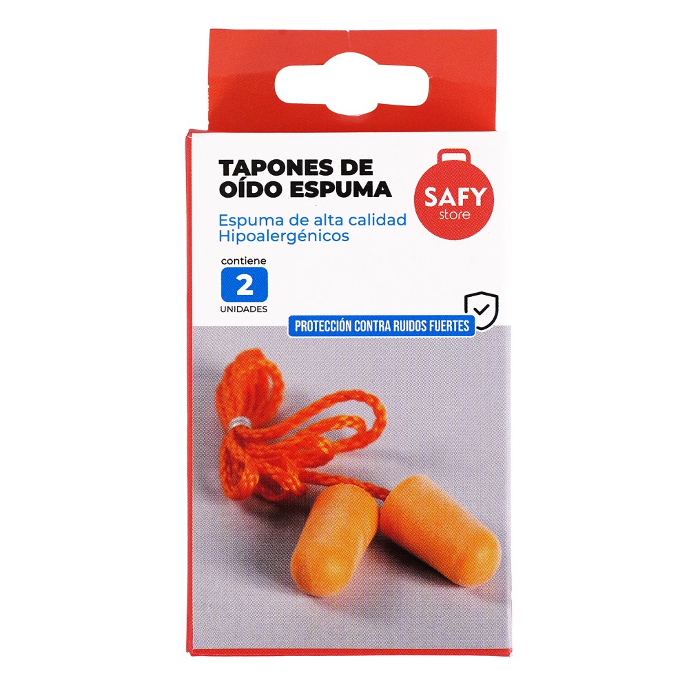 Tapones de Oído Safy Espuma 2 Unidades