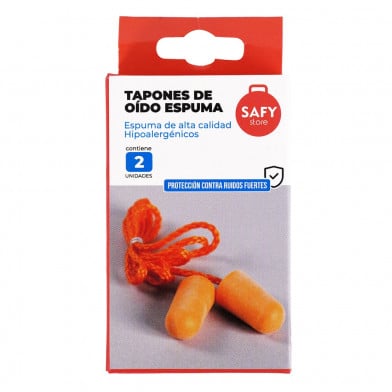 Tapones de Oído Safy Espuma 2 Unidades