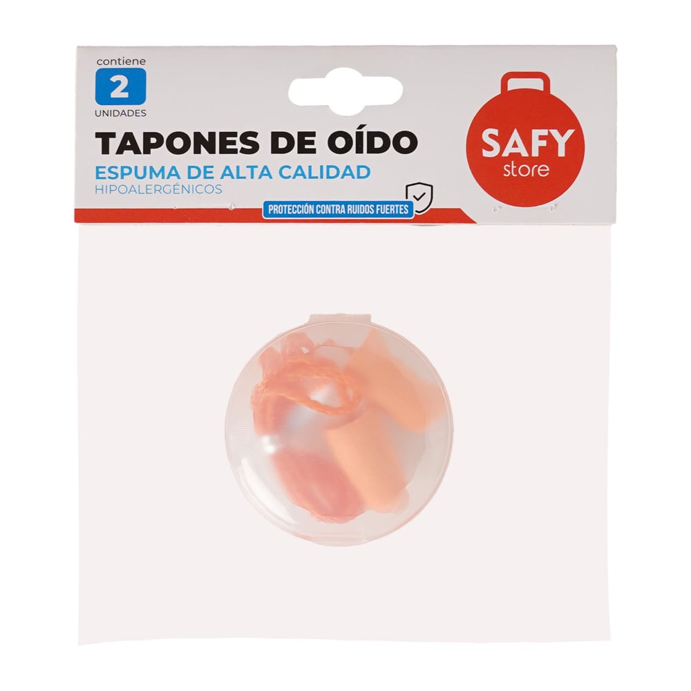 Tapones de Oído Safy Espuma 2 Unidades