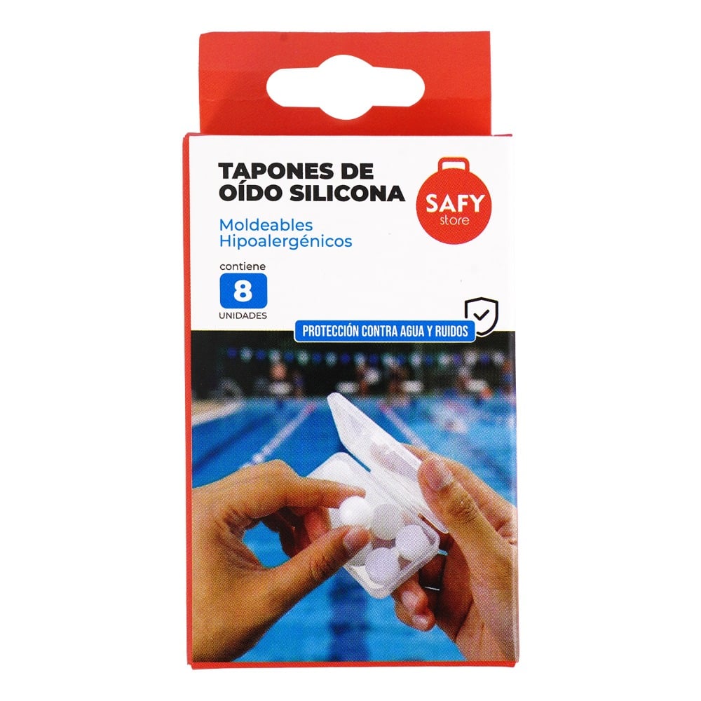 Tapones de Oído Safy Silicona 8 Unidades
