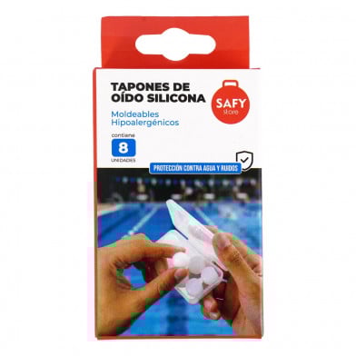 Tapones de Oído Safy Silicona 8 Unidades