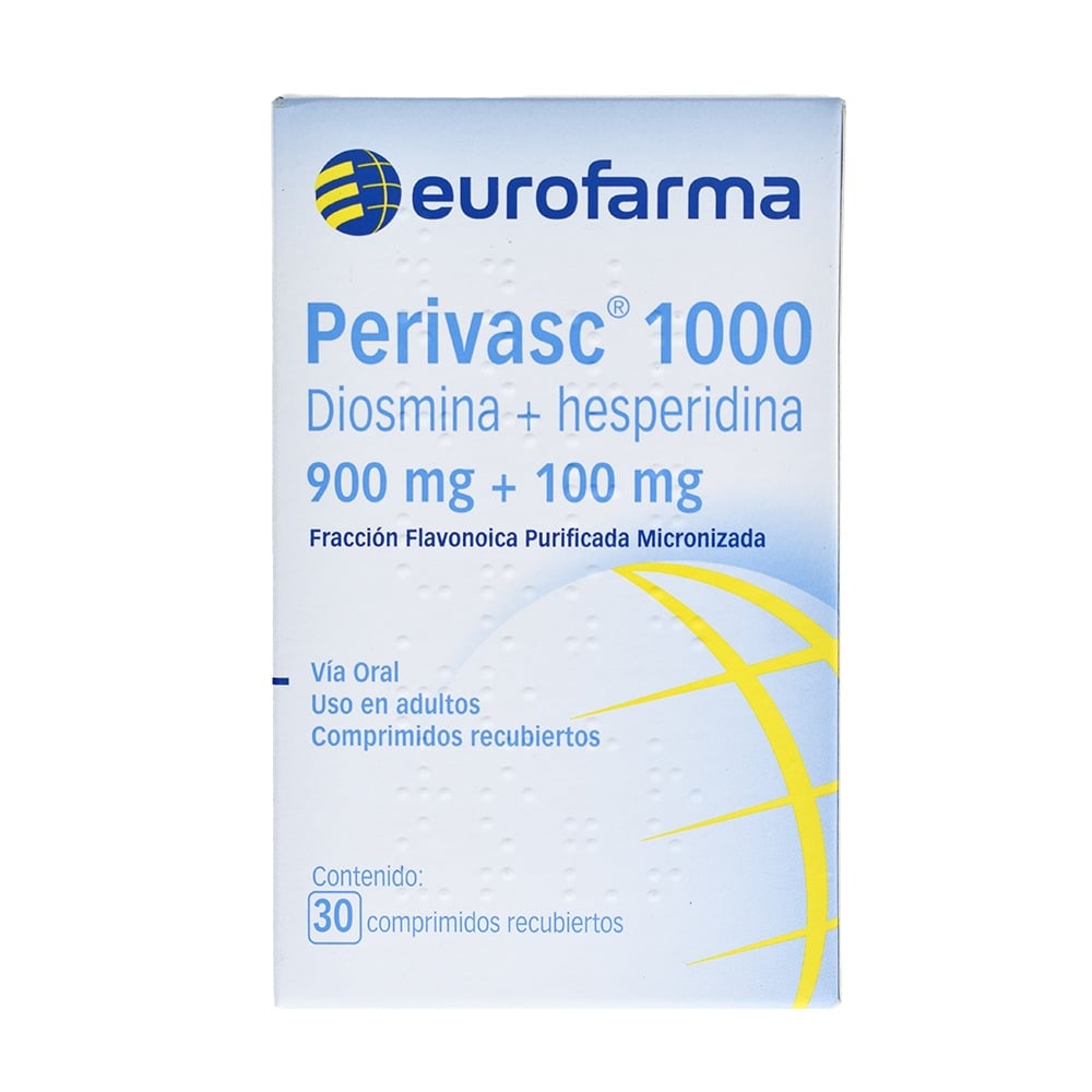 Perivasc 900 mg/100 mg 30 Comprimidos Recubiertos