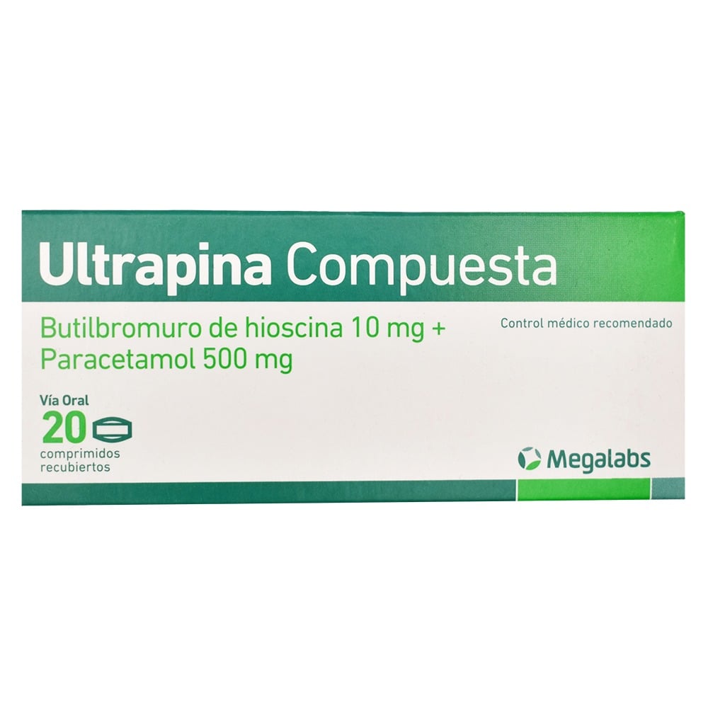 Ultrapina Compuesta 10 mg/500 mg 20 Comprimidos Recubiertos