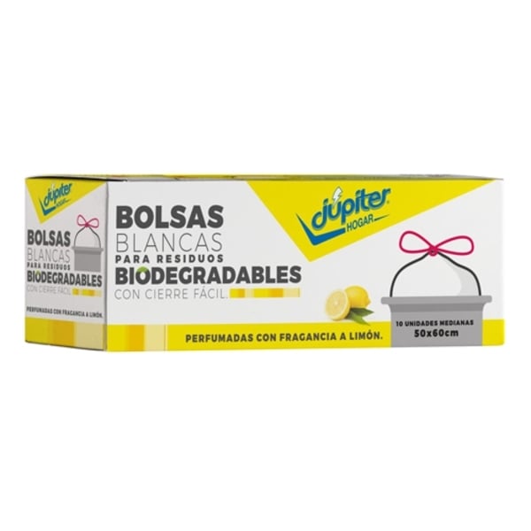 Bolsas de Residuos Júpiter 50 x 60 cm 10 Unidades Amarillo