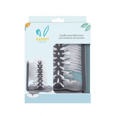 Cepillo para Mamaderas Rabbit con Ventosas