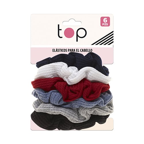 Gomitas Scrunchies para el Pelo Top 6 Unidades Colores Surtidos