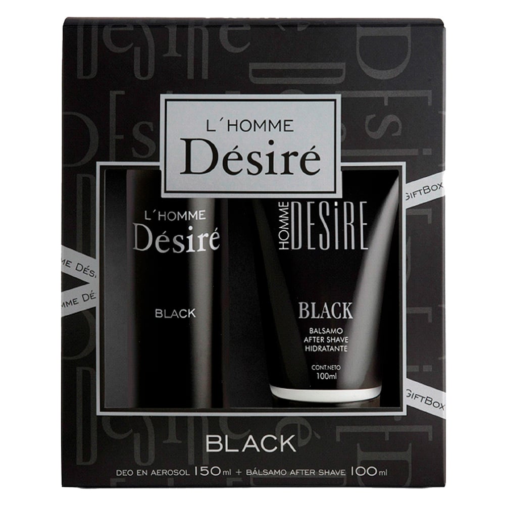 DESODORANTE DESIRE BLACK HOMME + BALSAMO