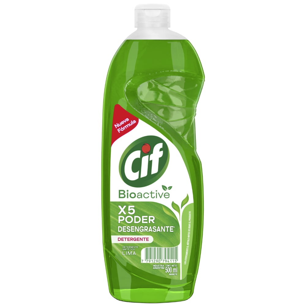 Detergente Concentrado Cif Active Gel Limón Verde 500 ml