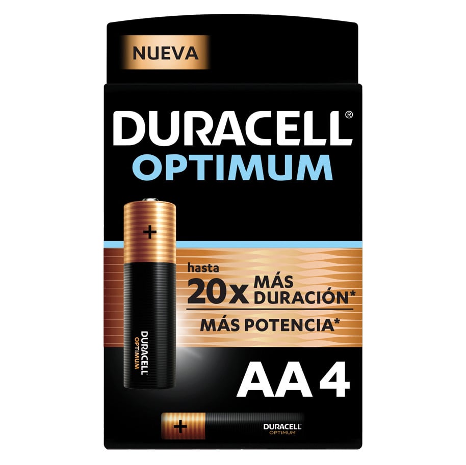 Pilas Duracell Optimum AA 4 Unidades