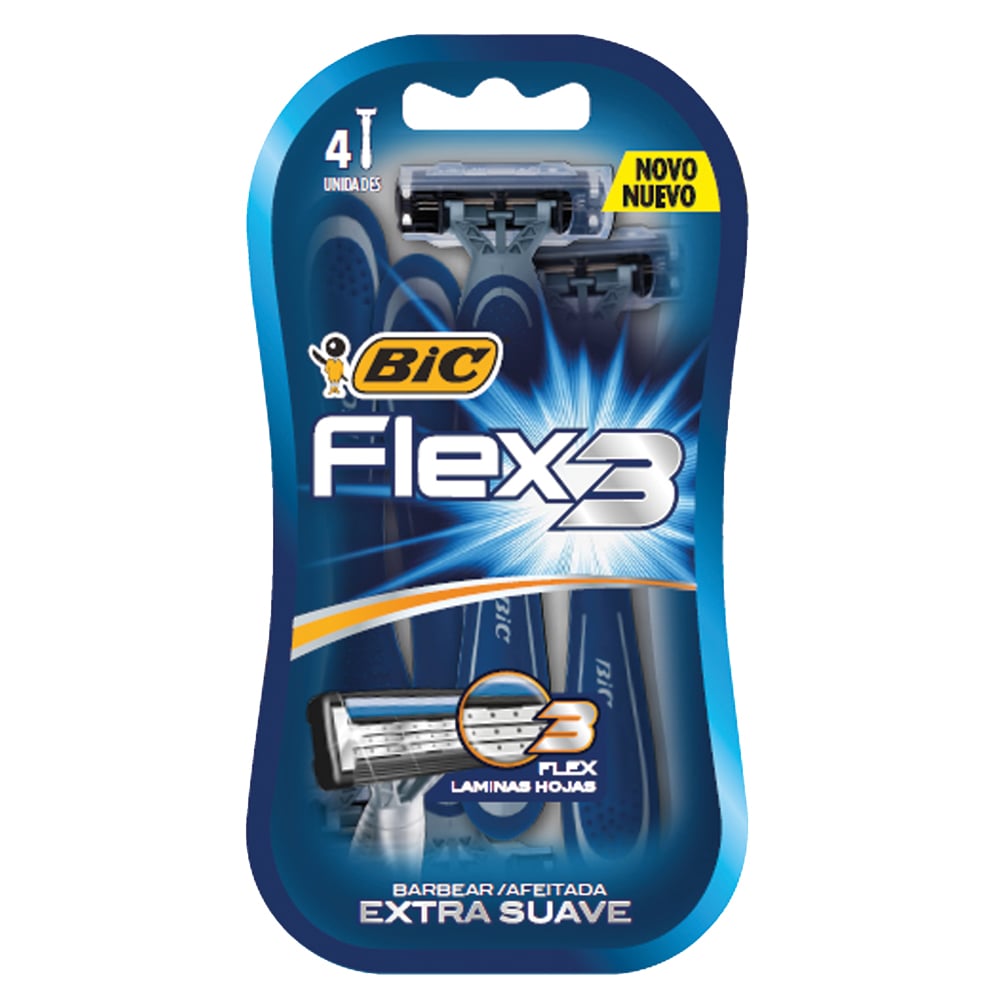 Afeitadora BIC Flex3 4 Unidades