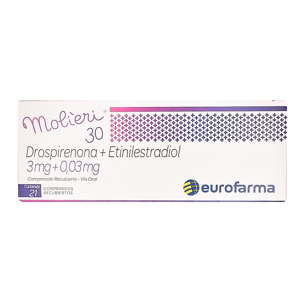 Molieri 30 3 mg/0.03 mg 21 Comprimidos Recubiertos
