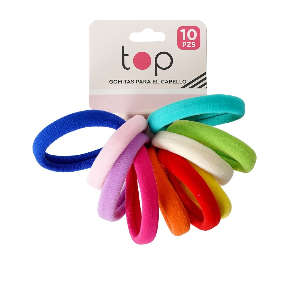 Gomitas para el Pelo Top Arcoíris 10 Unidades