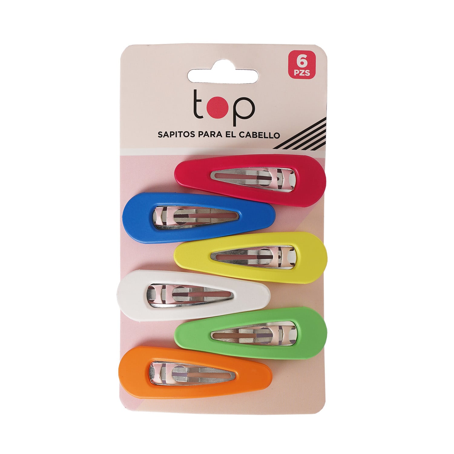 Broches para el Pelo Top Colores 6 unidades