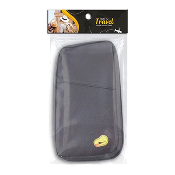 Portapasaporte y Documentos Gris Travel
