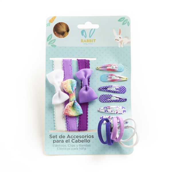 Set Infantil Accesorios para el Pelo Rabbit 16 Unidades
