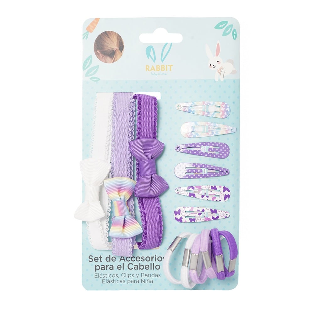 Set Infantil Accesorios para el Pelo Rabbit 16 Unidades