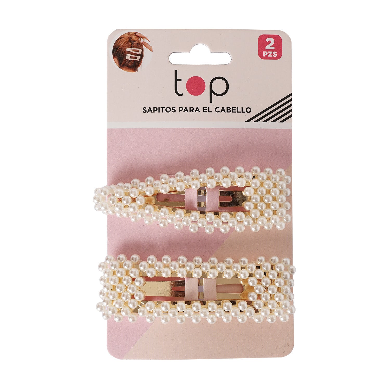 Broches para el Pelo Top con Perlas 2 Unidades